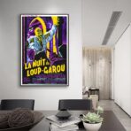 affiche vintage loup garou