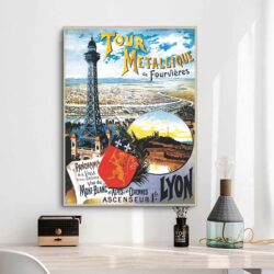 affiche vintage lyon
