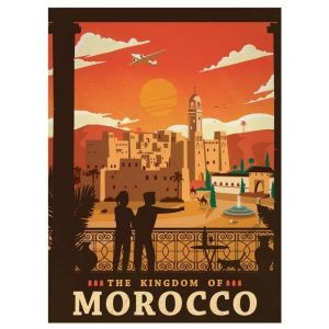 affiche vintage maroc
