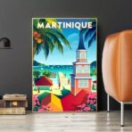 affiche vintage martinique