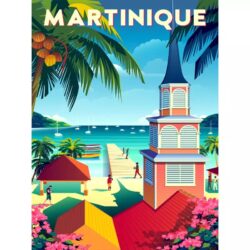 affiche vintage martinique
