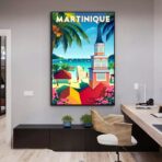 affiche vintage martinique