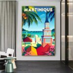 affiche vintage martinique