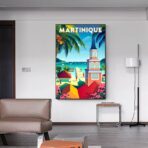 affiche vintage martinique