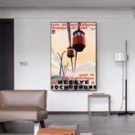 affiche vintage megève