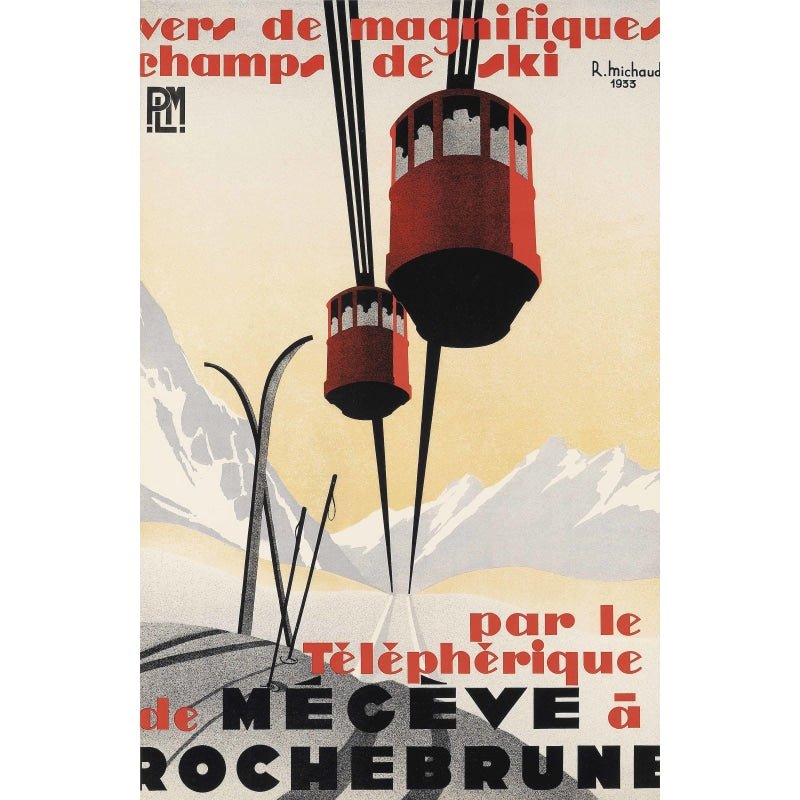 vintage poster megeve vintage poster megeve
