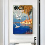 affiche vintage menton