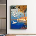 affiche vintage menton