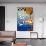 affiche vintage menton