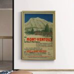 affiche vintage mont ventoux