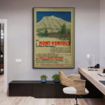 affiche vintage mont ventoux