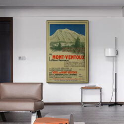 affiche vintage mont ventoux
