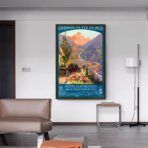 affiche vintage montagne