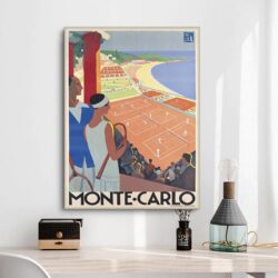 affiche vintage monte carlo