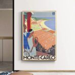 affiche vintage monte carlo