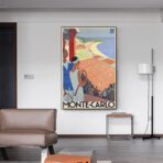 affiche vintage monte carlo