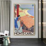 affiche vintage monte carlo