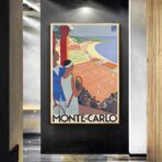 affiche vintage monte carlo