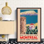 affiche vintage Montréal