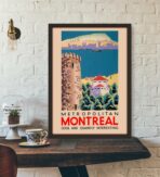 affiche vintage Montréal