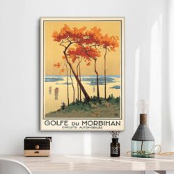 affiche vintage morbihan