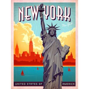 affiche vintage New-York