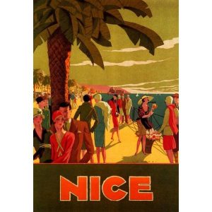 affiche vintage nice