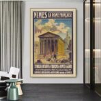 affiche vintage nimes