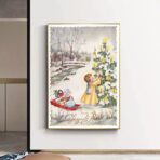 affiche vintage noël