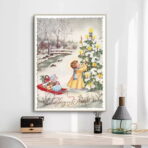 affiche vintage noël