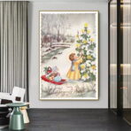 affiche vintage noël