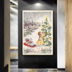 affiche vintage noël