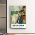 affiche vintage Normandie