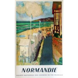 vintage poster normandy