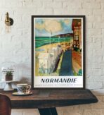 affiche vintage Normandie