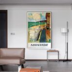 affiche vintage Normandie