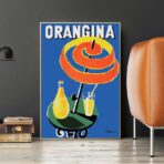 affiche vintage orangina