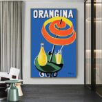 affiche vintage orangina