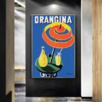 affiche vintage orangina