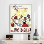 affiche vintage pays basque
