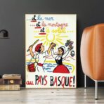 affiche vintage pays basque