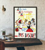 affiche vintage pays basque