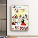 affiche vintage pays basque