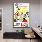 affiche vintage pays basque