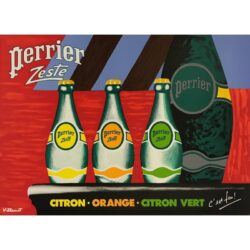 vintage perrier poster