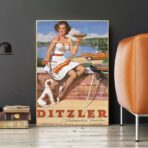 affiche vintage pin up
