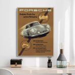 affiche vintage porsche