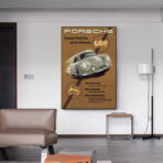 affiche vintage porsche