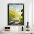 affiche vintage Pyrénées