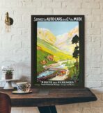 affiche vintage Pyrénées